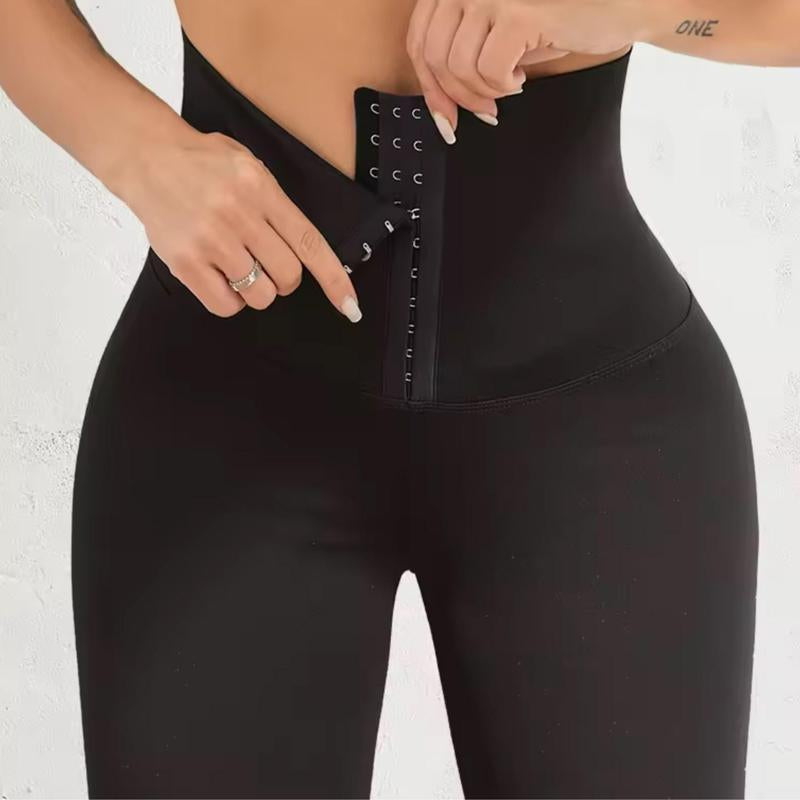 HIGH LEVEL HL Women Shapewear High Waisted Leggings Tummy Control Waist Trainer Shaper with Front Closure, Polyester Spandex